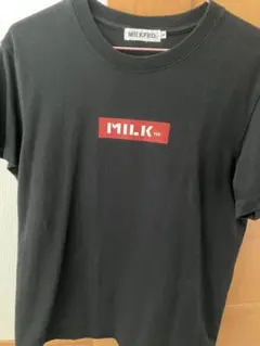 MILKFED. ボックスロゴ Tシャツ ブラック　Sサイズのサムネイル