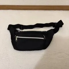 ボディバッグ ウエストバッグ ブラック シンプル 多収納 メンズ レディース