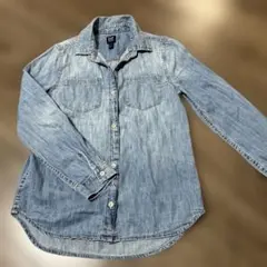 GAP DENIM 長袖シャツ ライトブルー Mサイズ