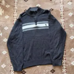 U.S. POLO ASSN. ダークグレー ニットセーター XXL