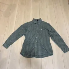 mont-bell 長袖シャツ XS グリーン系チェック