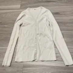 イエナ IENAアイボリー 長袖カーディガン