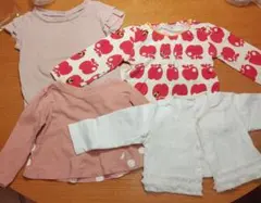 80サイズ 女の子 4点セット カーディガン キッズズー まとめ売り
