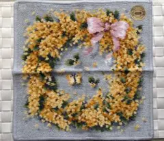 【フェイラー 】ミモザソラーレ　ウォッシュ　大判ハンカチ　グレー　完売品