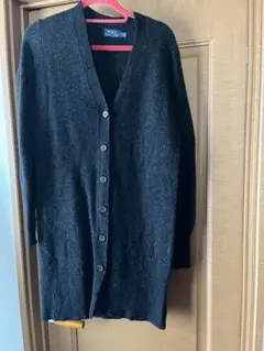 POLO RALPH LAUREN ダークグレー ロングカーディガン