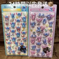 【正規品】ボンボンドロップシール スティッチ＆エンジェル らくがき　スティッチ