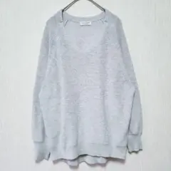【any FAM】（M）Vネックニットセーター/カジュアル/上品/リラックス感のサムネイル