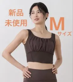 【SUKALA】フラワーレースブラトップ　ブラウン　M