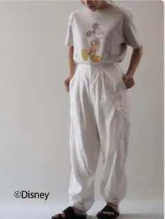 アメリカーナTシャツ　ミッキー　Tシャツ　オートミール　生成り　美品のサムネイル