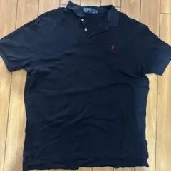 90s~Ralph Lauren ネイビーポロシャツ L y2k archive