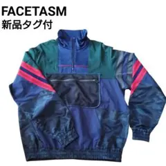 新品タグ付 ファセッタズム ナイロンジャケット ハーフジップ マルチカラーのサムネイル