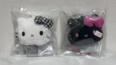 ハローキティ フェイス形マスコットホルダー2点 ボムギュ