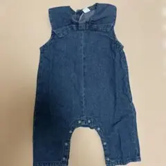 デニム ノースリーブ ロンパース　サイズ80