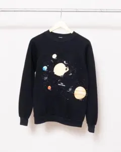 90s スウェット　jerzees アメリカ製　宇宙　太陽系　リャンメンのサムネイル