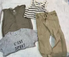 PETIT BATEAU Tシャツ・タンクトップ・パンツ・カーディガンセット