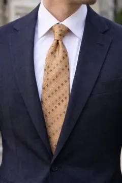 N825 ルイヴィトン 刺繍 モノグラム ロゴ 上品 落ち着き ネクタイ