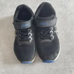 ASICS ブラック スニーカー ベルクロ20.5cm