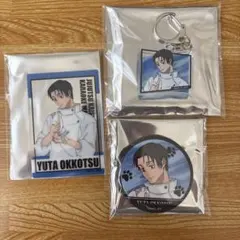 乙骨憂太　まねきねこ 缶バッジ アクリルキーホルダー クリアカード