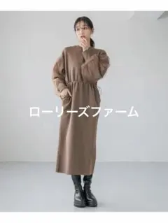 再値下げ　ローリーズファーム　ソデチュールドッキングワンピース