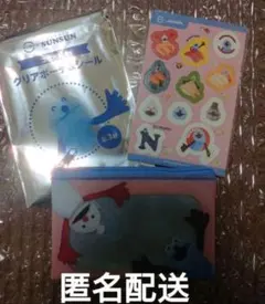 スシロー　スンスン　コラボ限定クリアポーチ＆シール付き