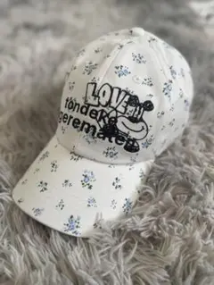 SLY フラワープリント LOVE刺繍キャップ