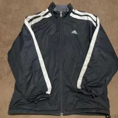 adidas ナイロンジャケット ブラック ホワイト