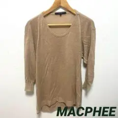 MACPHEE マカフィー ニット セーター 長袖 トップス 大きめ レディース