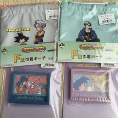 4点セット　一番くじ ドラゴンボール G賞 ラバーアソート F賞　巾着ポーチ