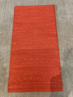 着物帯 オレンジ 朱色