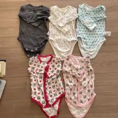 ベビー肌着セット 5点　80cm ユニクロ　ロンパース