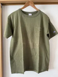 Champion T1011 M オリーブ ポケットTシャツ