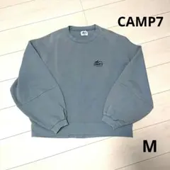 CAMP7 クルーネック スウェット グレー M