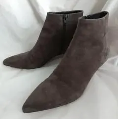 ファビオルスコーニ ショートブーツ スエード グレー 40 25～25.5cm