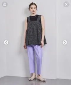 ユナイテッドアローズ　モールボーダーキャミソールブラウス　サイズ36