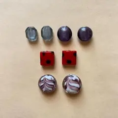 とんぼ玉　8個　12～20mm　25g　アソート　現品　P42　トンボ玉