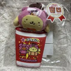 サンリオキャラクターズ　ブタメン　コラボ　ポムポムプリン　　ミニポーチ