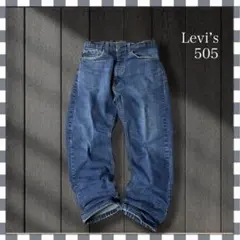 ボ*ん様 3689/リーバイス505ストレートデニムジーンズ 34x30