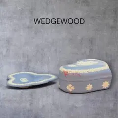 【2個SET】WEDGEWOOD ジャスパーハート型小物入れ他 小皿