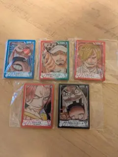 ワンピースカード一番くじ　G賞　シャンクスほか5点セット