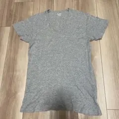 UNIQLO グレー プレミアムコットン Tシャツ Mサイズ