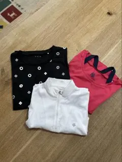 スポーツウェア３枚セット　Tシャツ　 bspx ピンク asics 白、黒