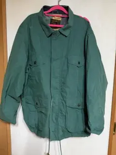 80sEddie Bauer 黒タグ コットンナイロンジャケット XL グリーン