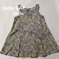baby GAP ベビーギャップ　花柄 ノースリーブ ワンピース 90のサムネイル