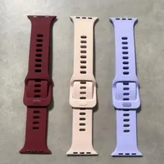 Apple Watch バンド 42/44mm 3本 シリコン スポーツ 男女