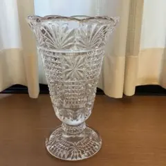 ガラス花瓶　インテリア　昭和レトロ