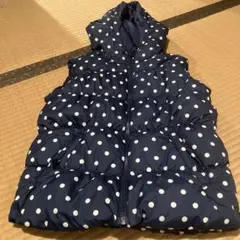 GapKids ネイビー・ドット ダウンベスト