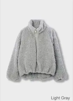 新品タグ付き★INTIMITE Fur Blouson Light grayのサムネイル