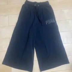 PUMA ブラック ワイドパンツ Sサイズ