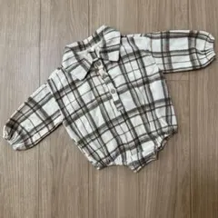 thelala チェックロンパース