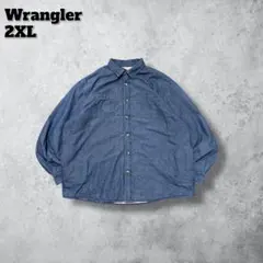 【レインメーカー様専用】Wranglerラングラー裏ボアデニムシャツ00sブルー